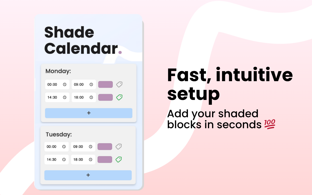 Shade Calendar – Time Blocking for Google Calendar截图2