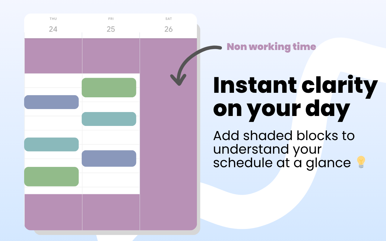 Shade Calendar – Time Blocking for Google Calendar截图3