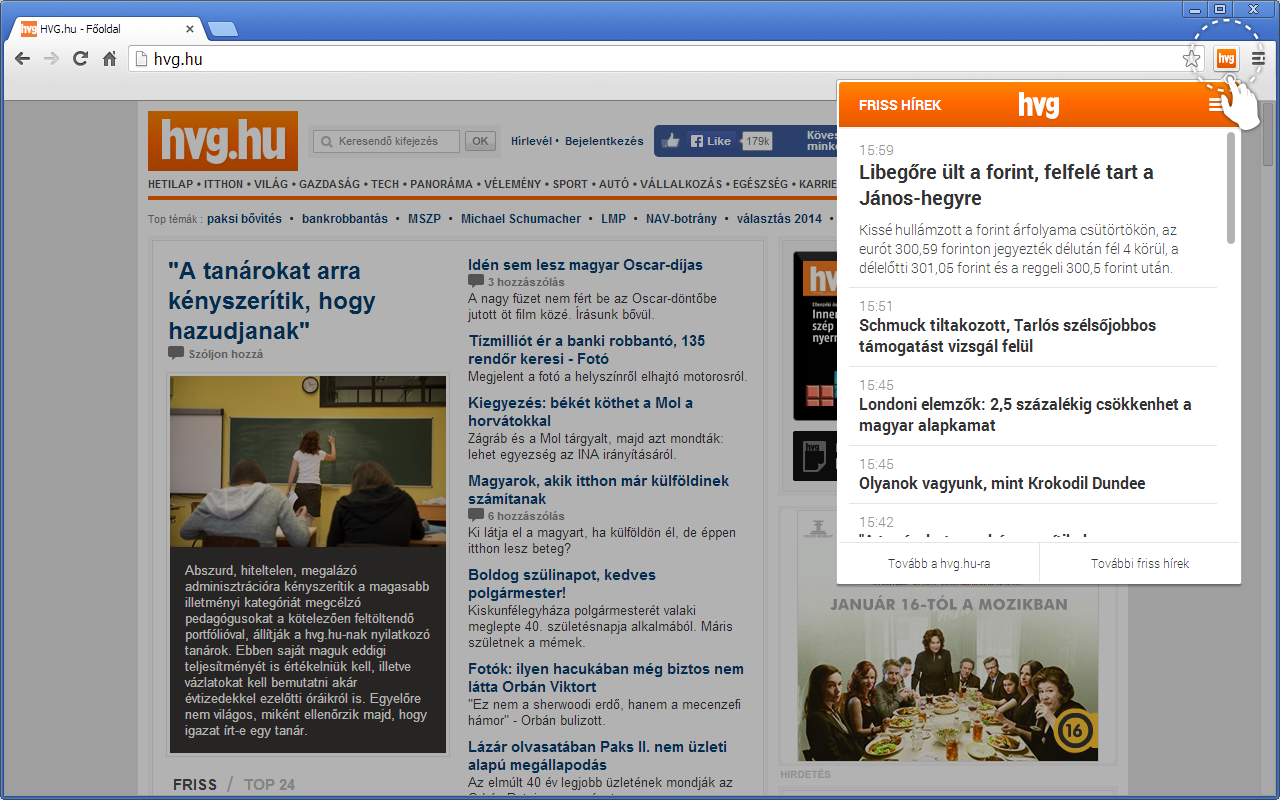 HVG hírolvasó截图2