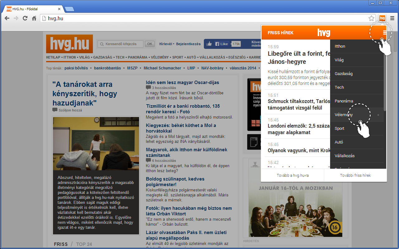HVG hírolvasó截图3