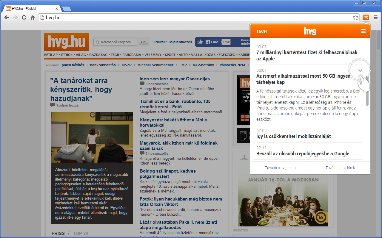 HVG hírolvasó截图4