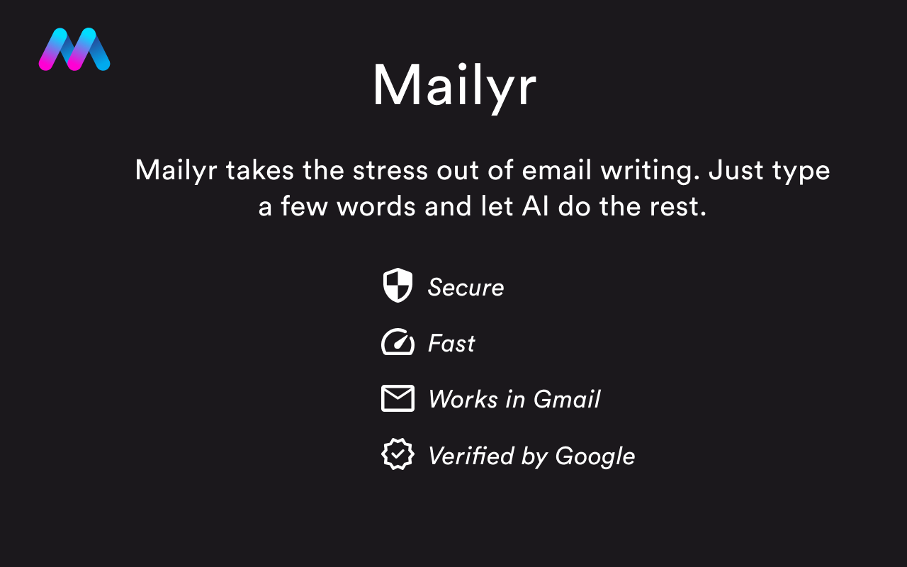 ChatGPT Mailyr: Write Emails with AI截图4