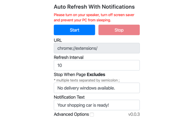 Auto Refresh With Notifications截图1