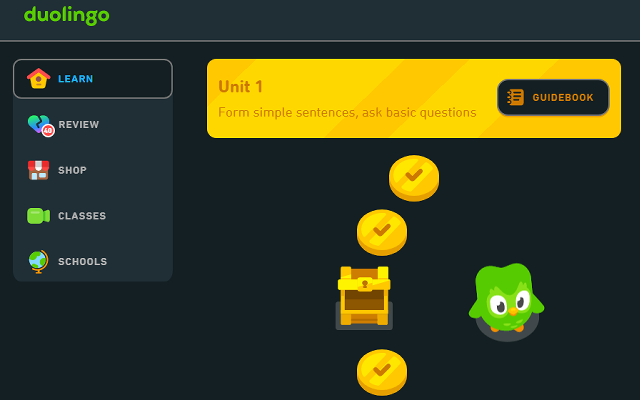 Duolingo Dark Mode截图1