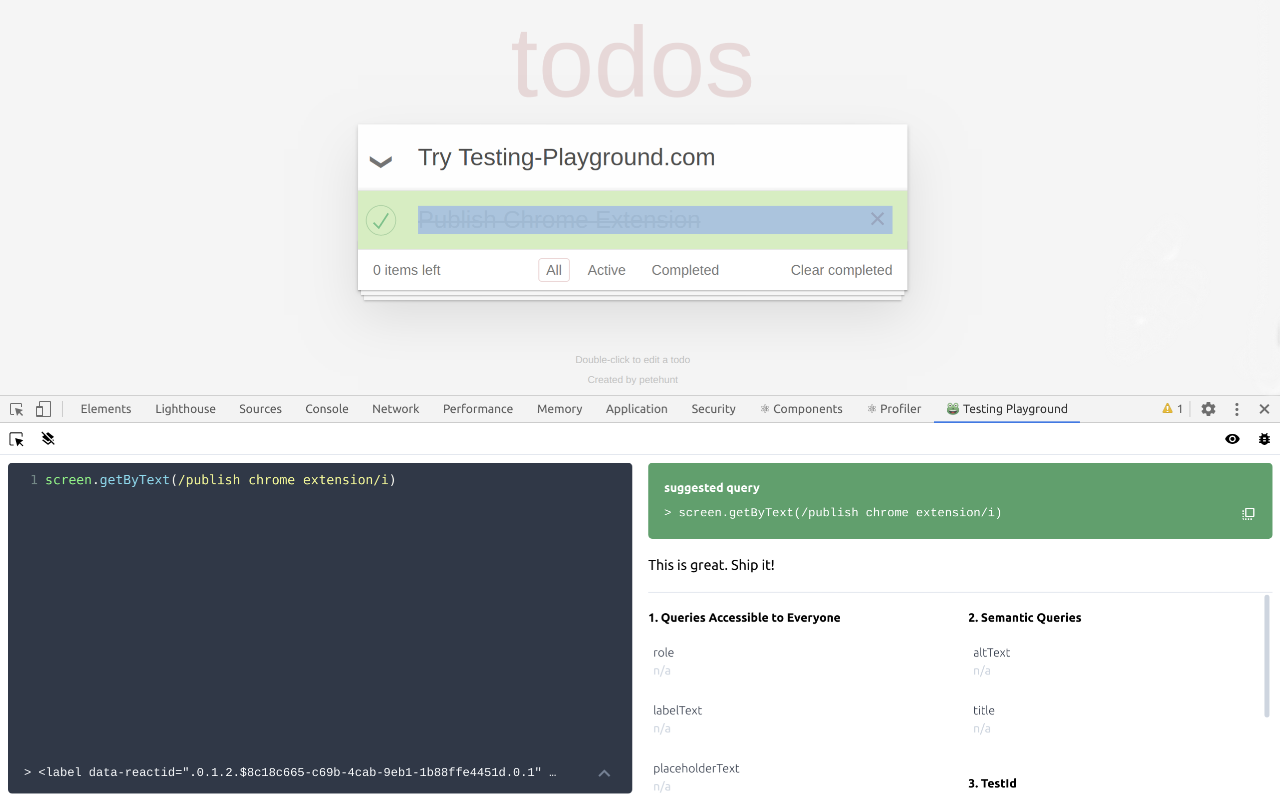 Testing Playground截图1