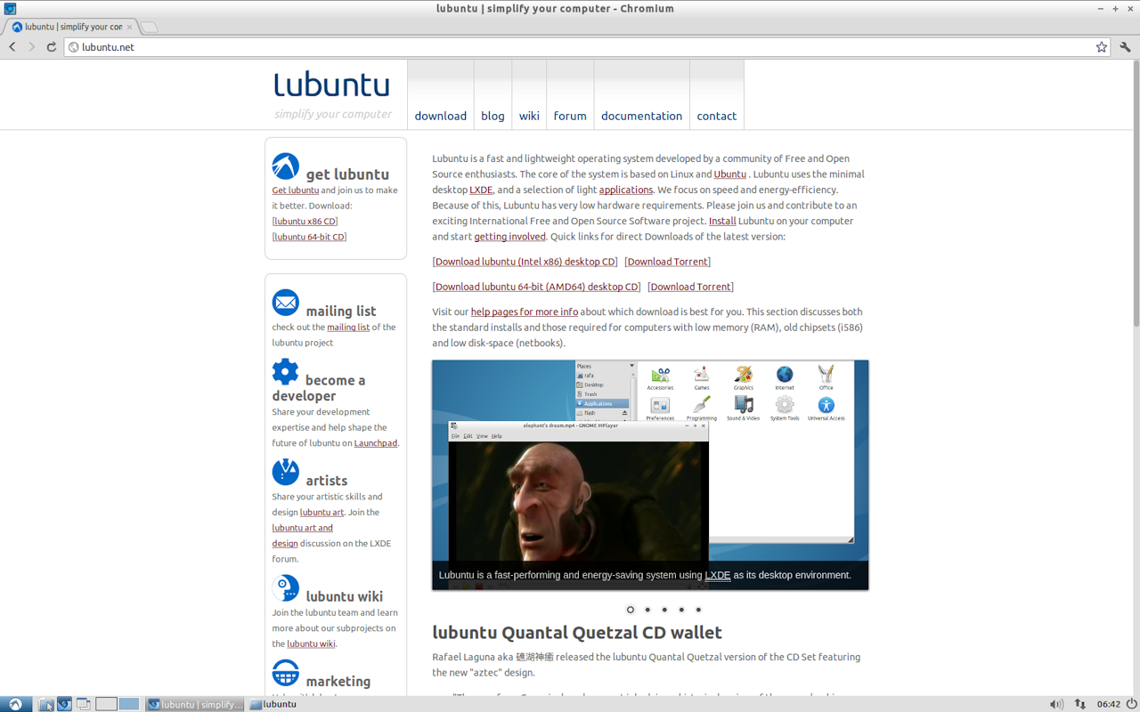 Lubuntu Scrollbars截图1
