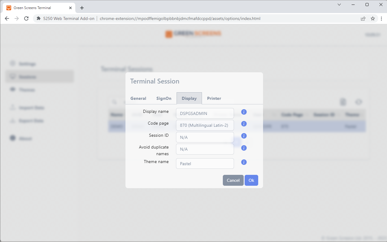 5250 Web Terminal Add-on截图5