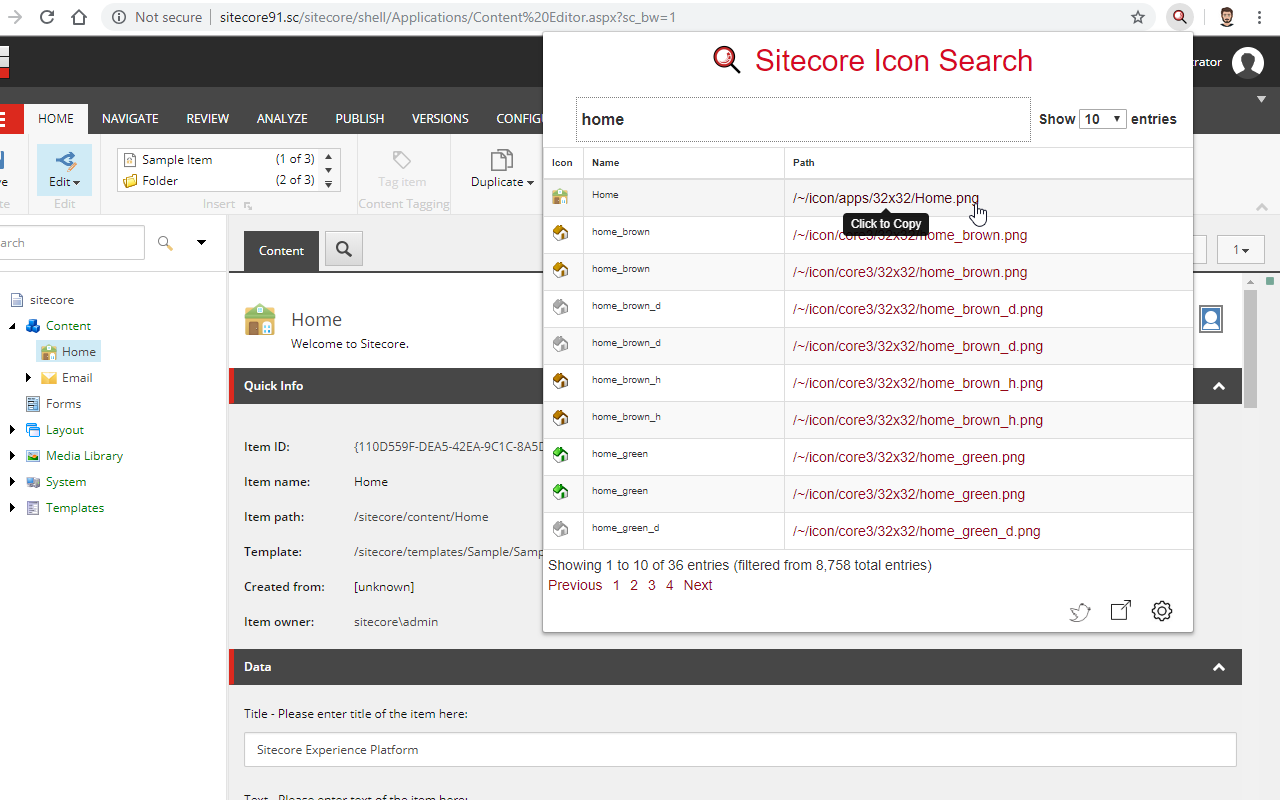 Sitecore Icon Search截图1