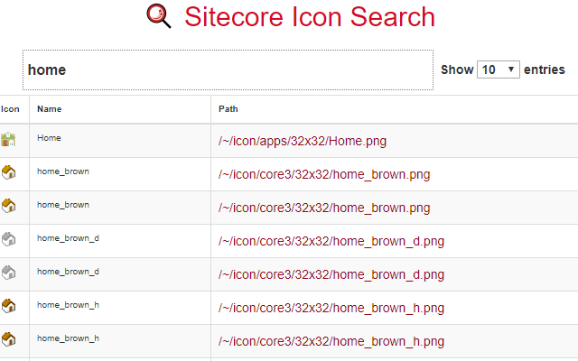 Sitecore Icon Search截图2