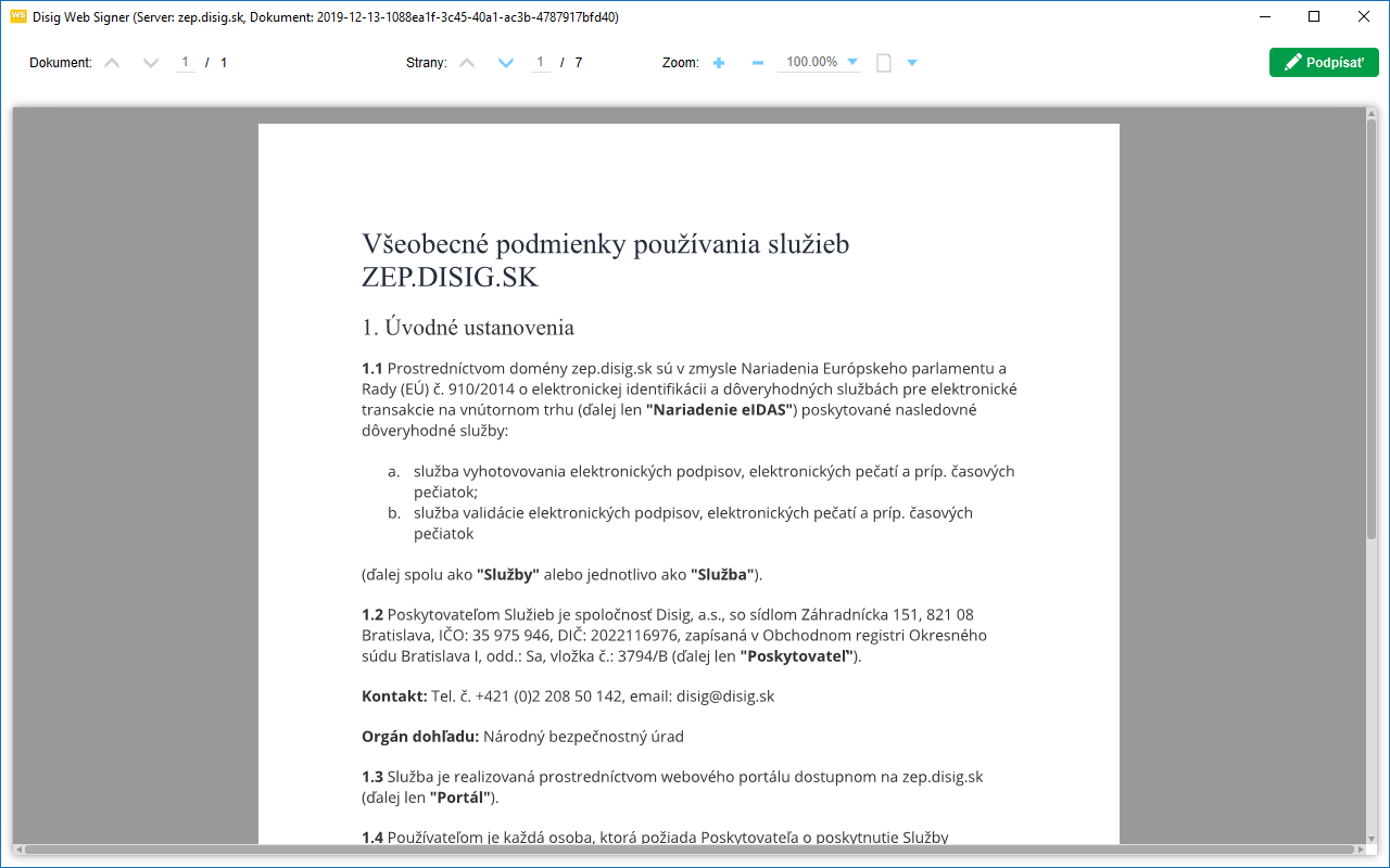Disig Web Signer截图1