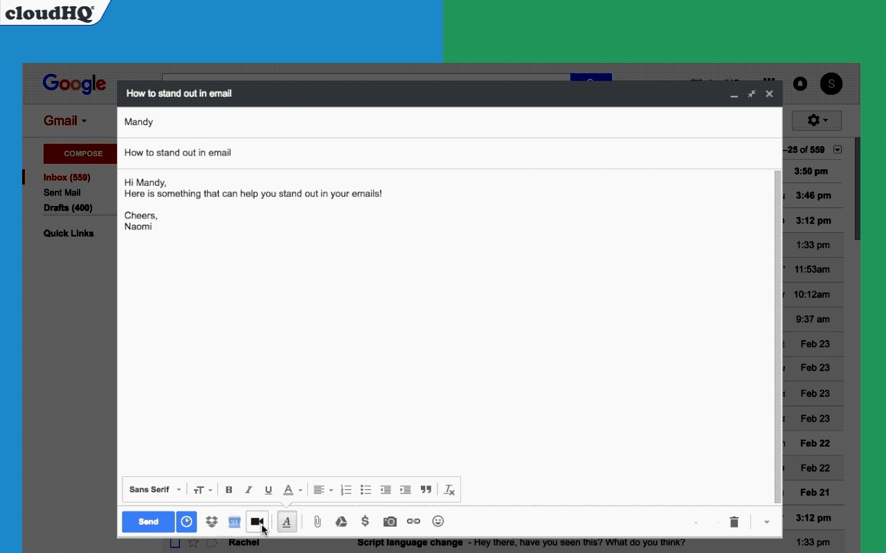 Video Email for Gmail™ by cloudHQ截图3