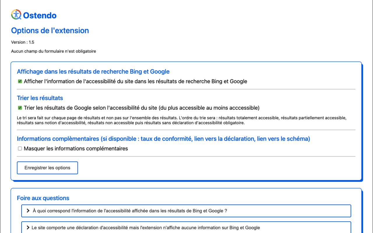 Ostendo - l'Accessibilité des sites français截图1