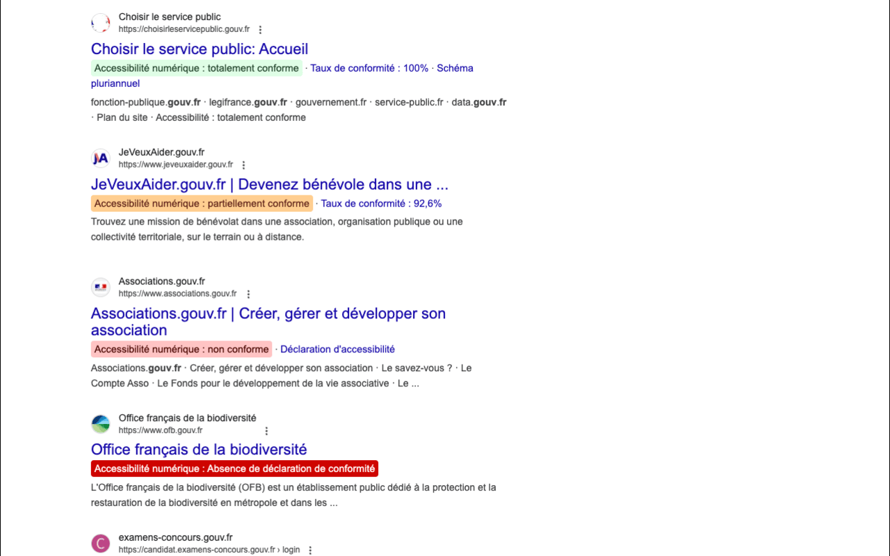 Ostendo - l'Accessibilité des sites français截图2