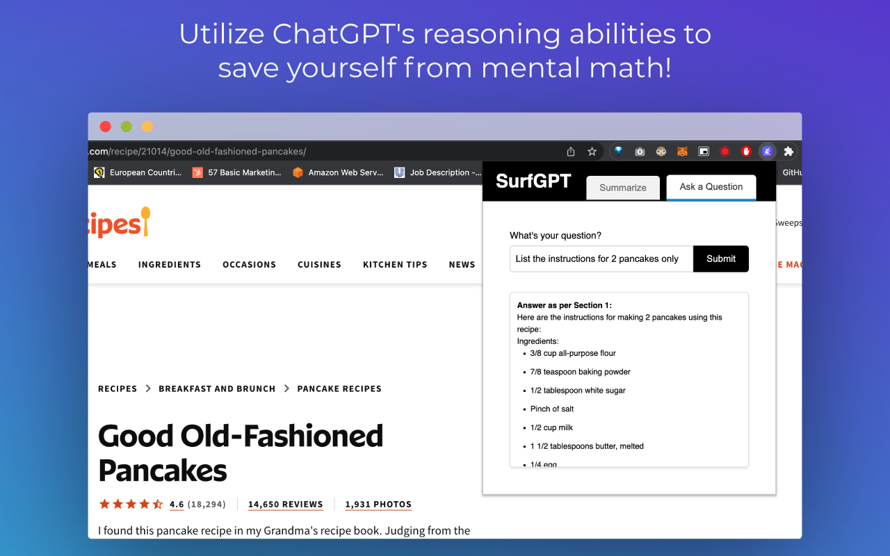 SurfGPT: Chat with any website!截图5
