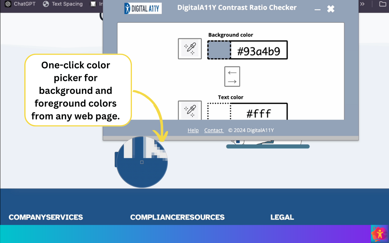 Color Contrast Checker by DigitalA11Y截图2