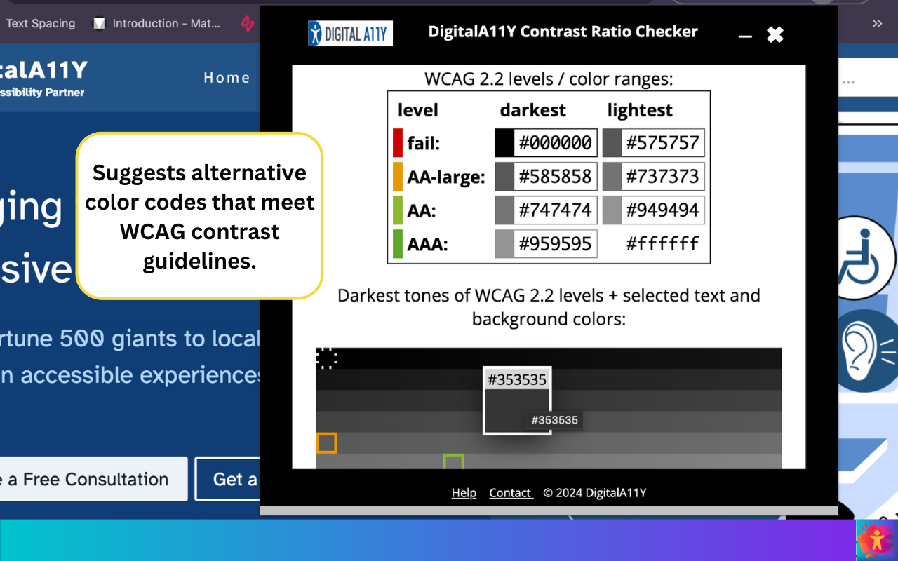 Color Contrast Checker by DigitalA11Y截图4