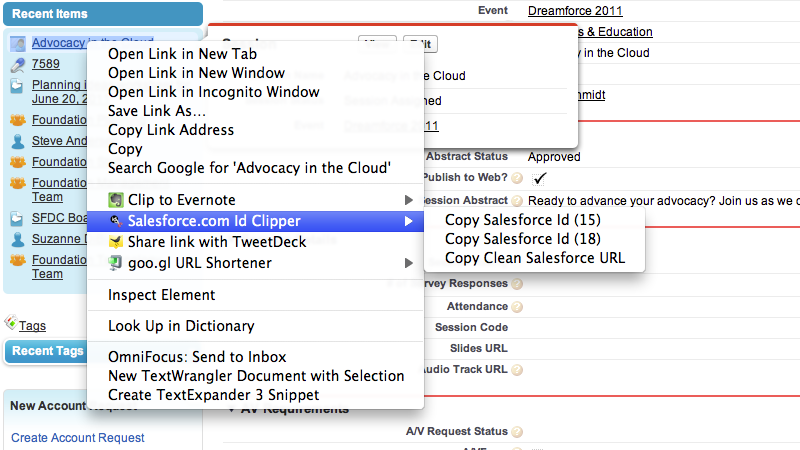 Salesforce.com Id Clipper截图1