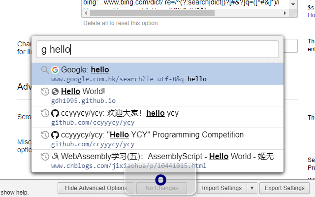 Vimium C - 全键盘操作浏览器截图4