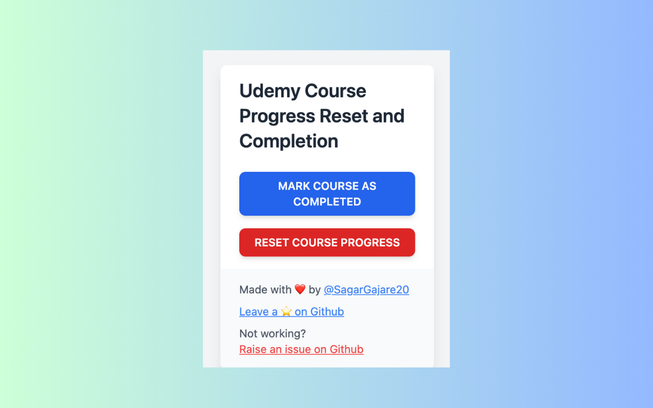 Udemy Progress Reset and Completer截图1