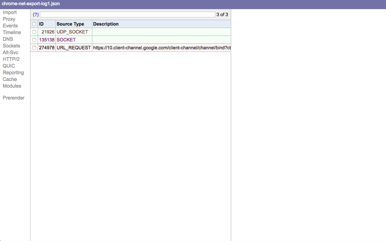 Chromium NetLog dump viewer截图1