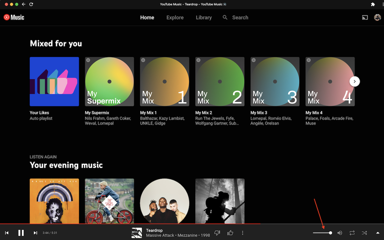 Youtube Music Volume Slider Fix截图1