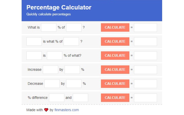 Percentage Calculator截图2