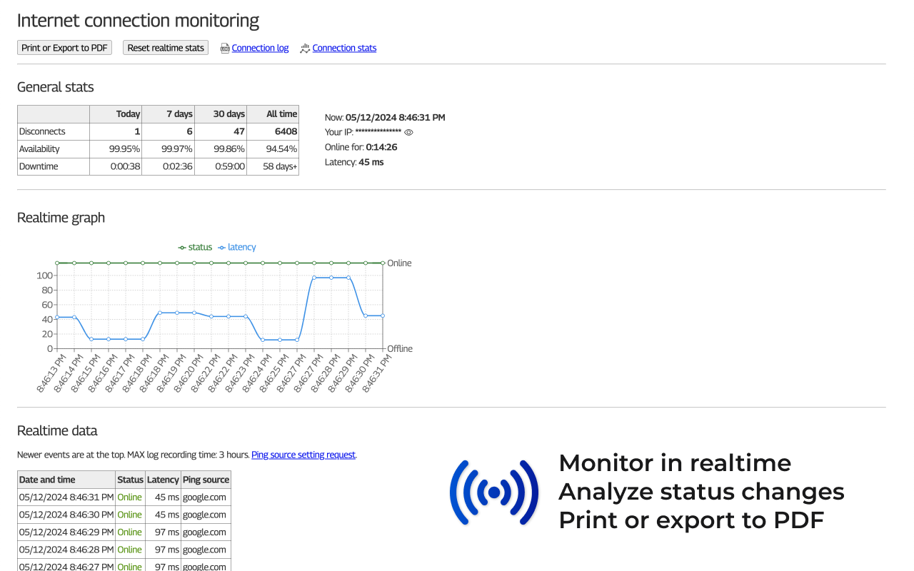 Internet Connection Monitor截图1