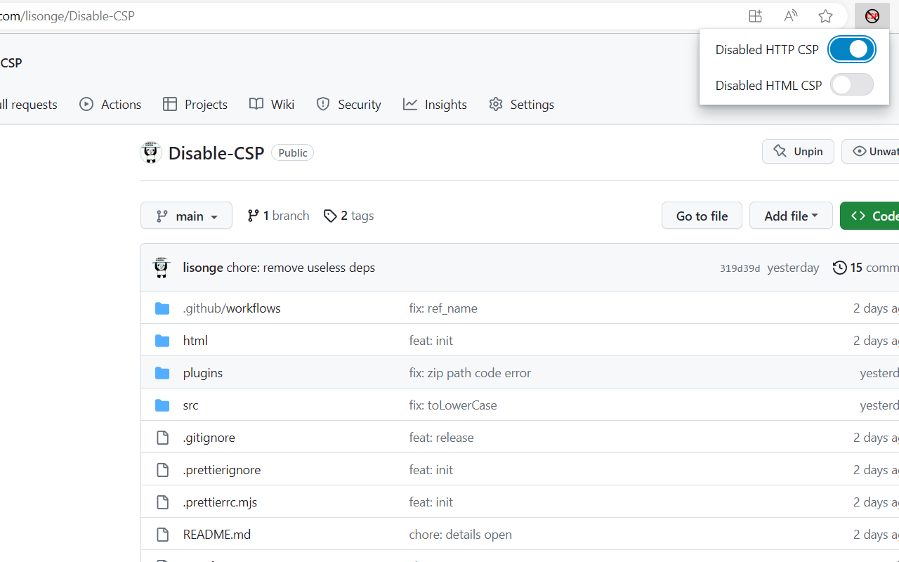 Disable-CSP截图1