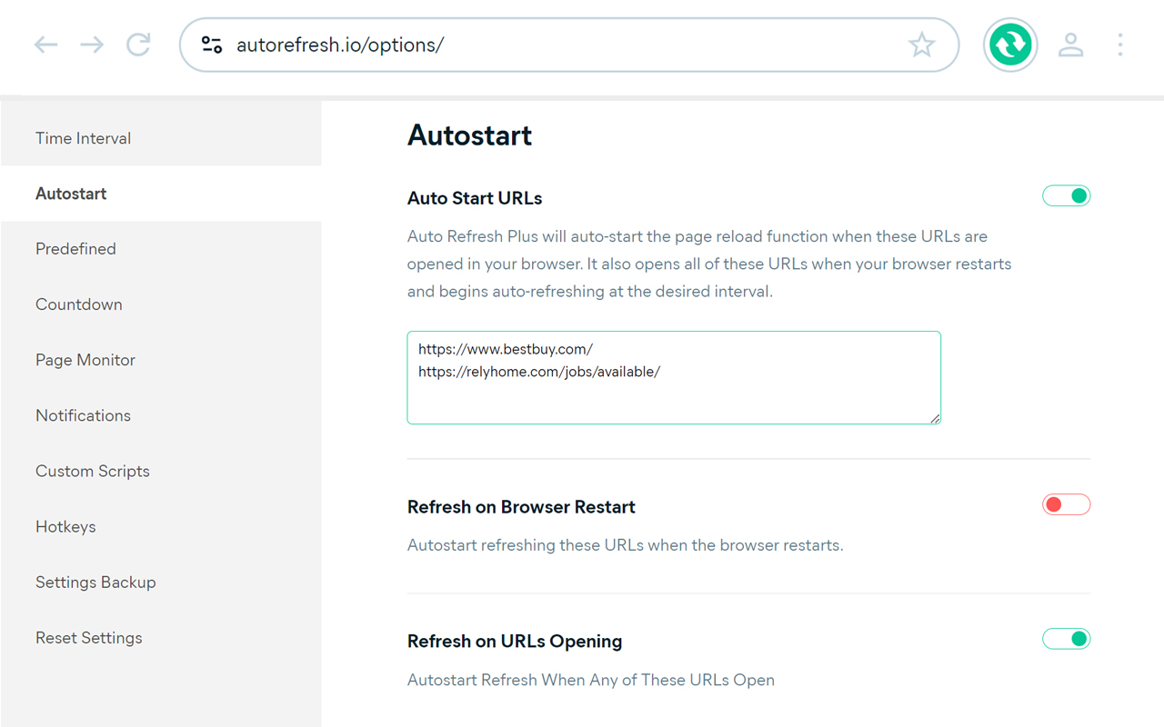 Auto Refresh Plus | Page Monitor截图5
