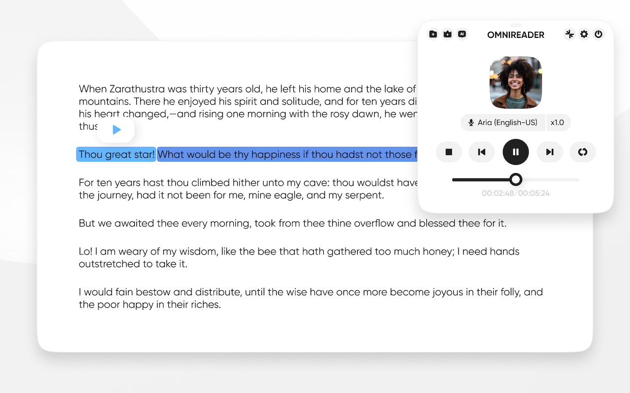 Text To Speech, Udemy Course Subtitle Reader with AI Voices | Readio截图2