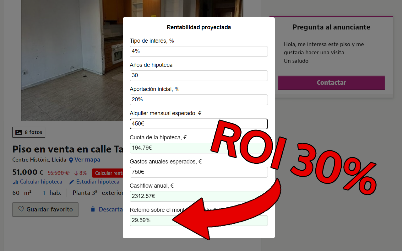 InBest - Calculadora rentabilidad alquiler截图1