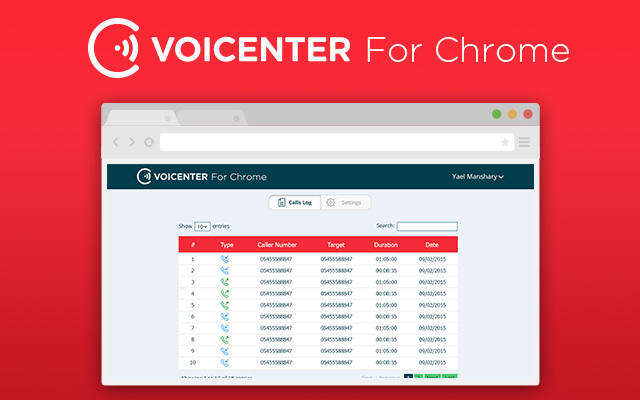 Voicenter Chrome Extension截图3
