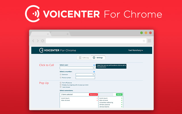 Voicenter Chrome Extension截图4
