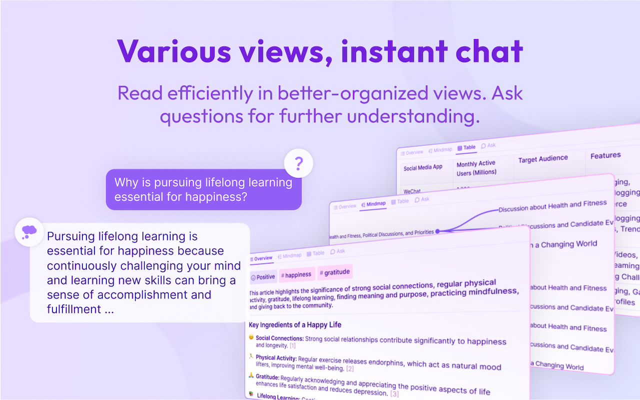 Briefy: AI summarizer with visual views for webpages, YouTube, PDFs截图4