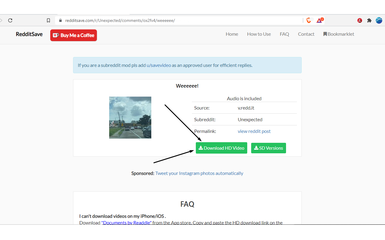 Video Downloader for reddit - Redditsave截图4