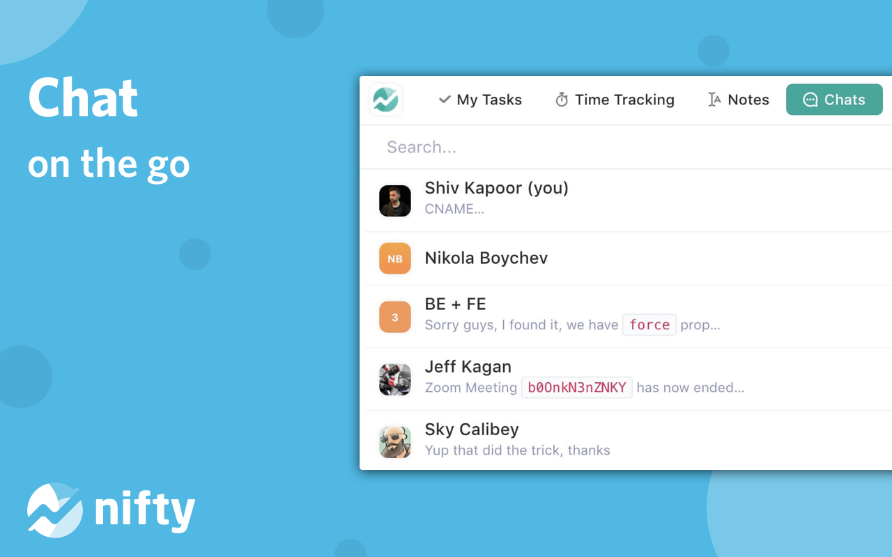 Nifty: Tasks, Chat, Docs, Time截图5