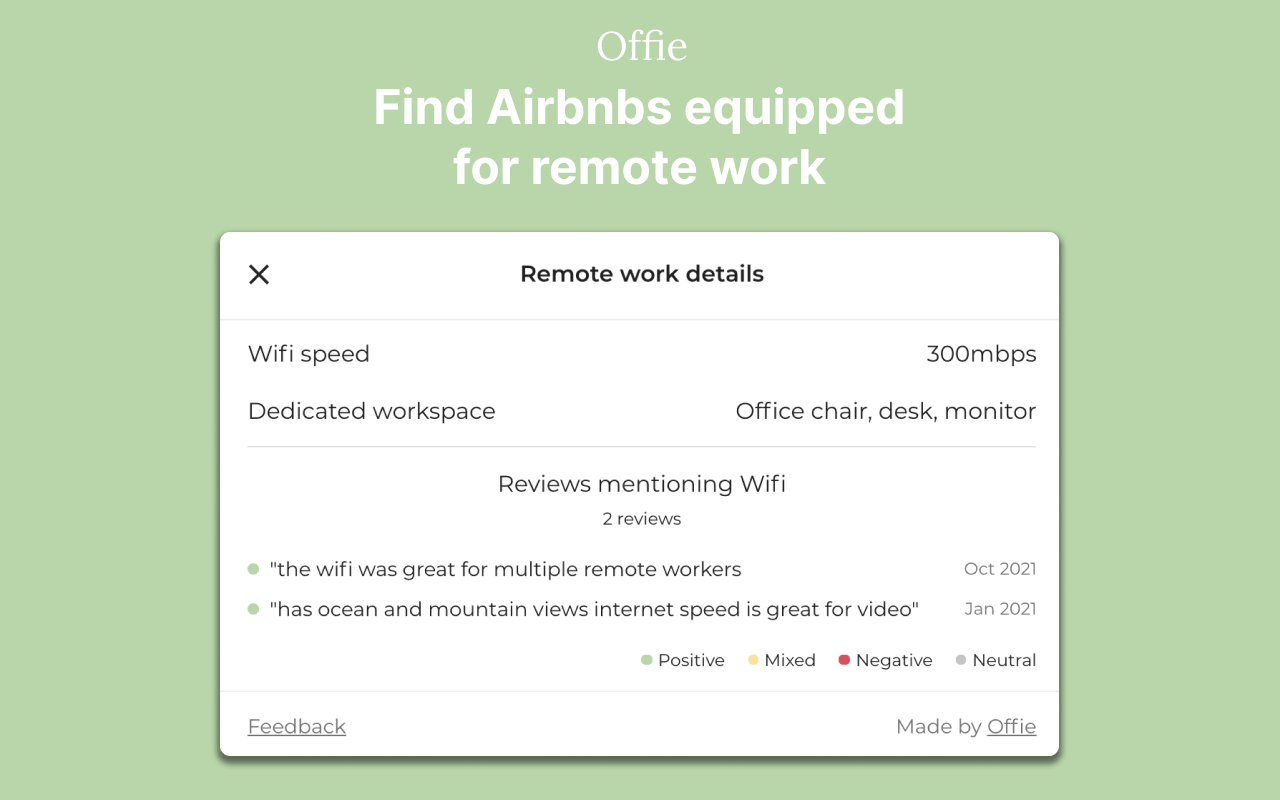 Offie - Airbnb Wifi Reviews截图2