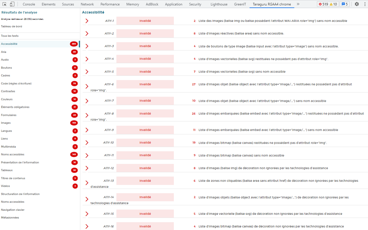 Tanaguru webext截图1