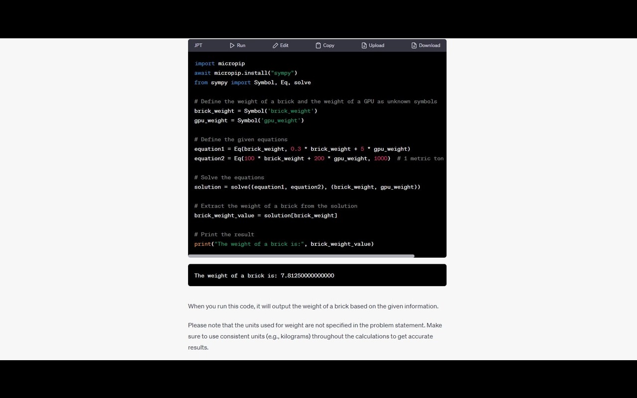 JPT - ChatGPT Code Interpreter截图3