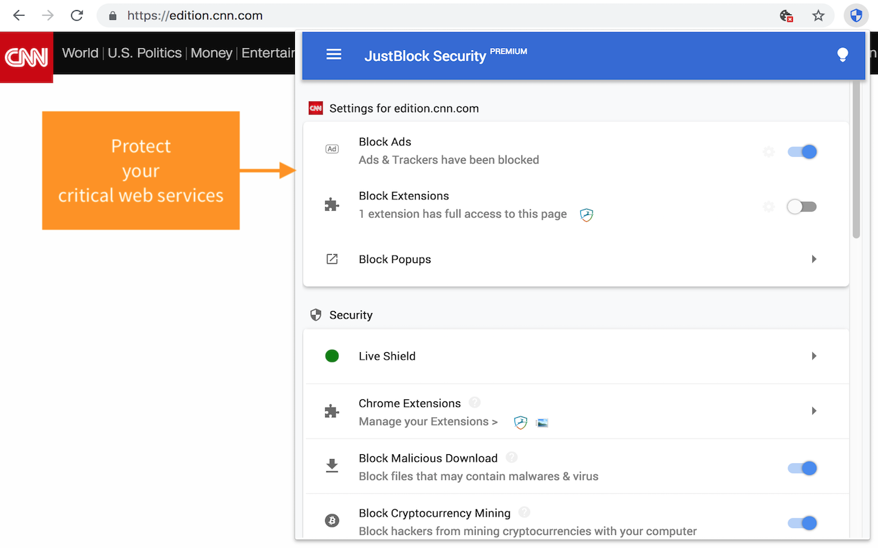 JustBlock Security截图2