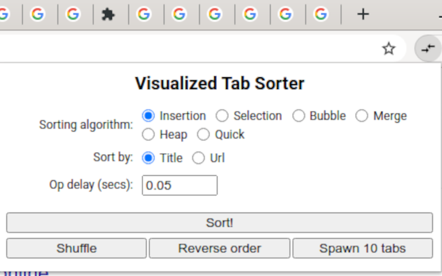 Visualized Tab Sorter截图1