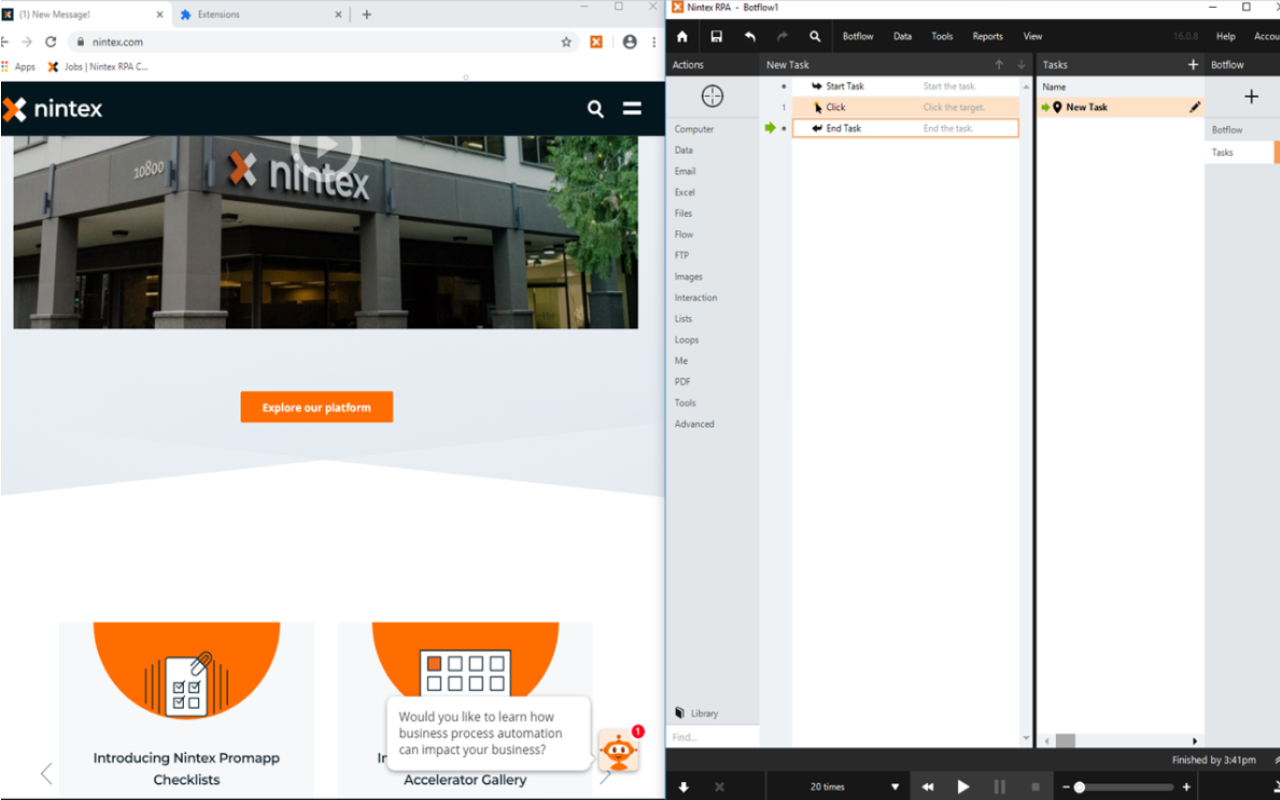 Nintex RPA Chrome Extension截图1