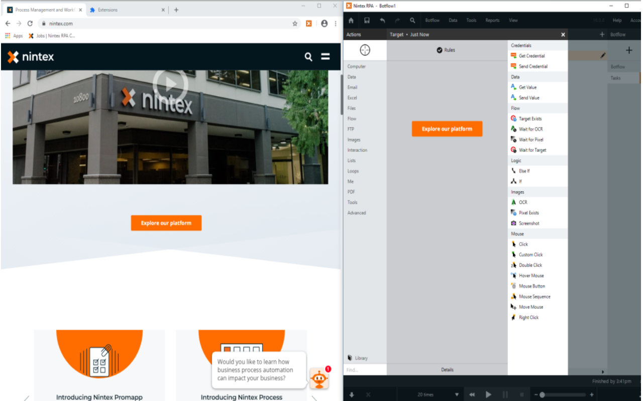 Nintex RPA Chrome Extension截图2