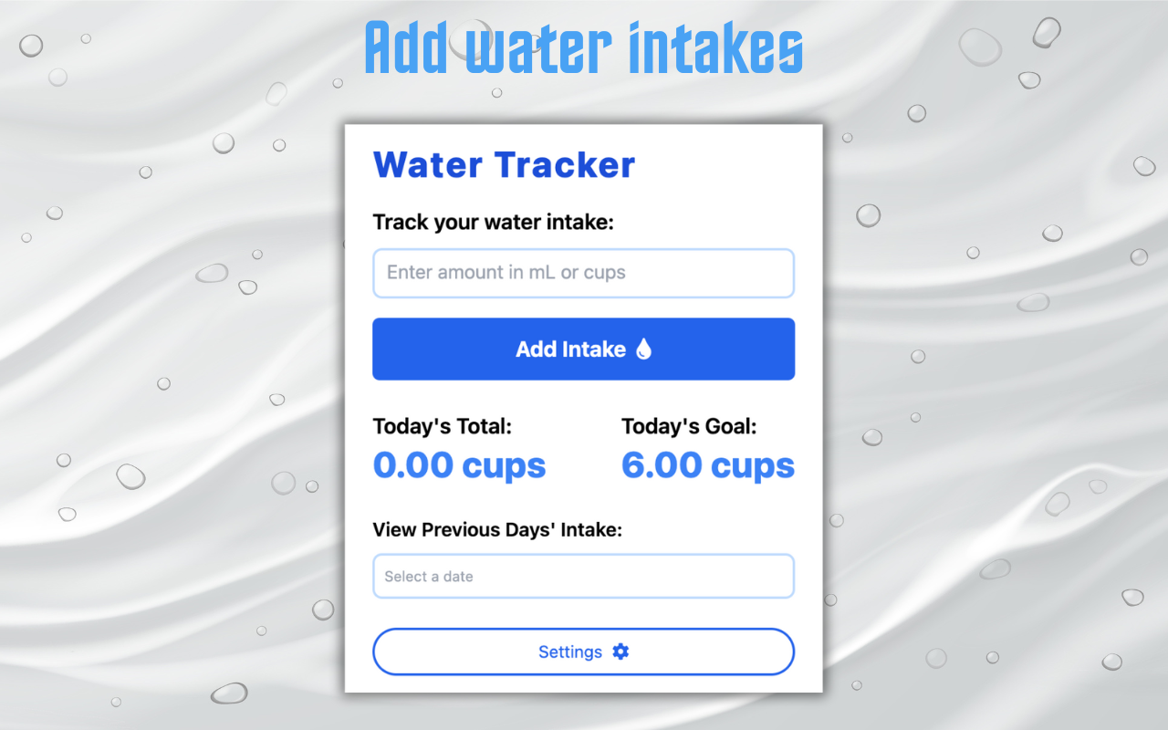 Water Tracker截图1
