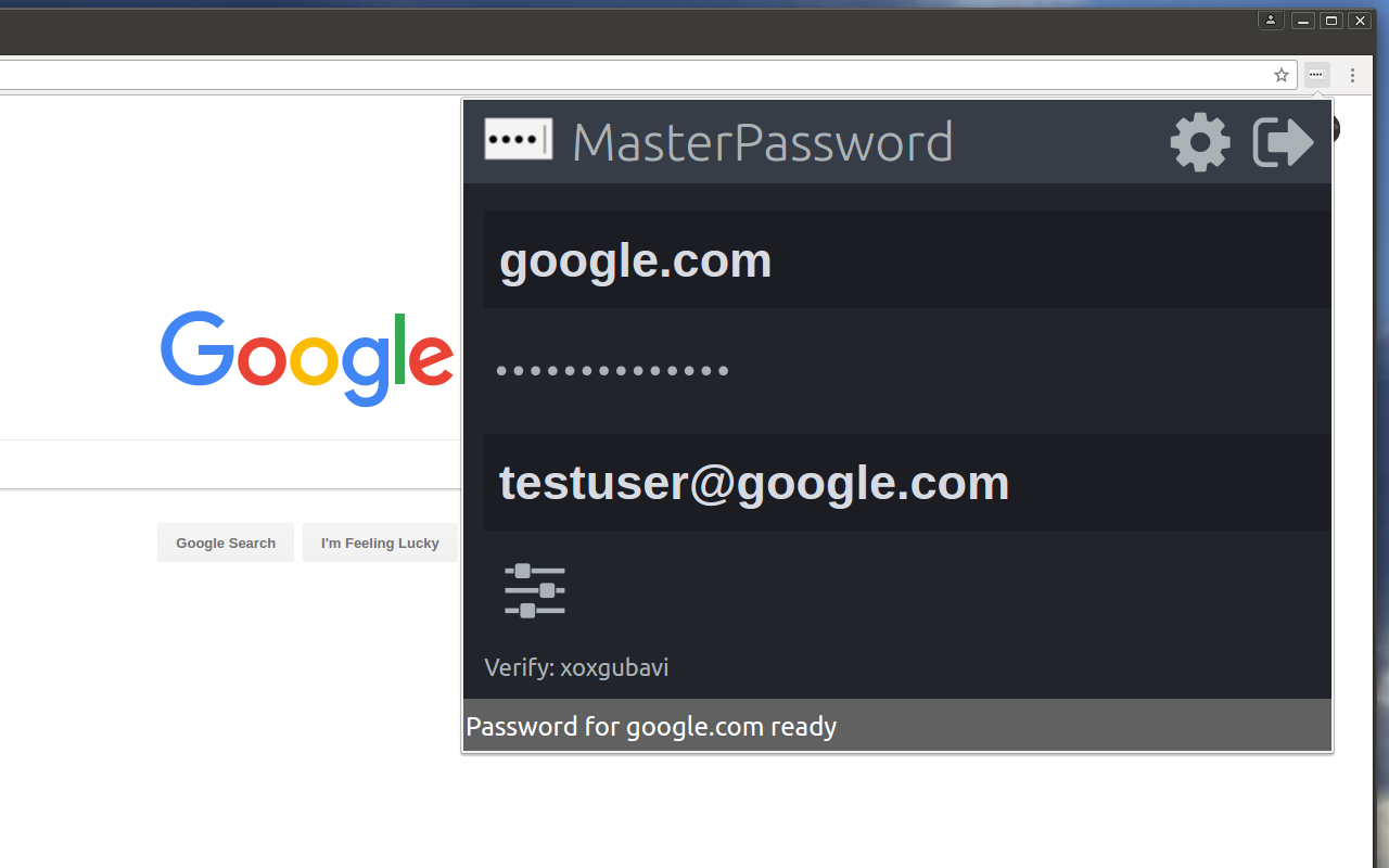 MasterPassword for chrome截图1