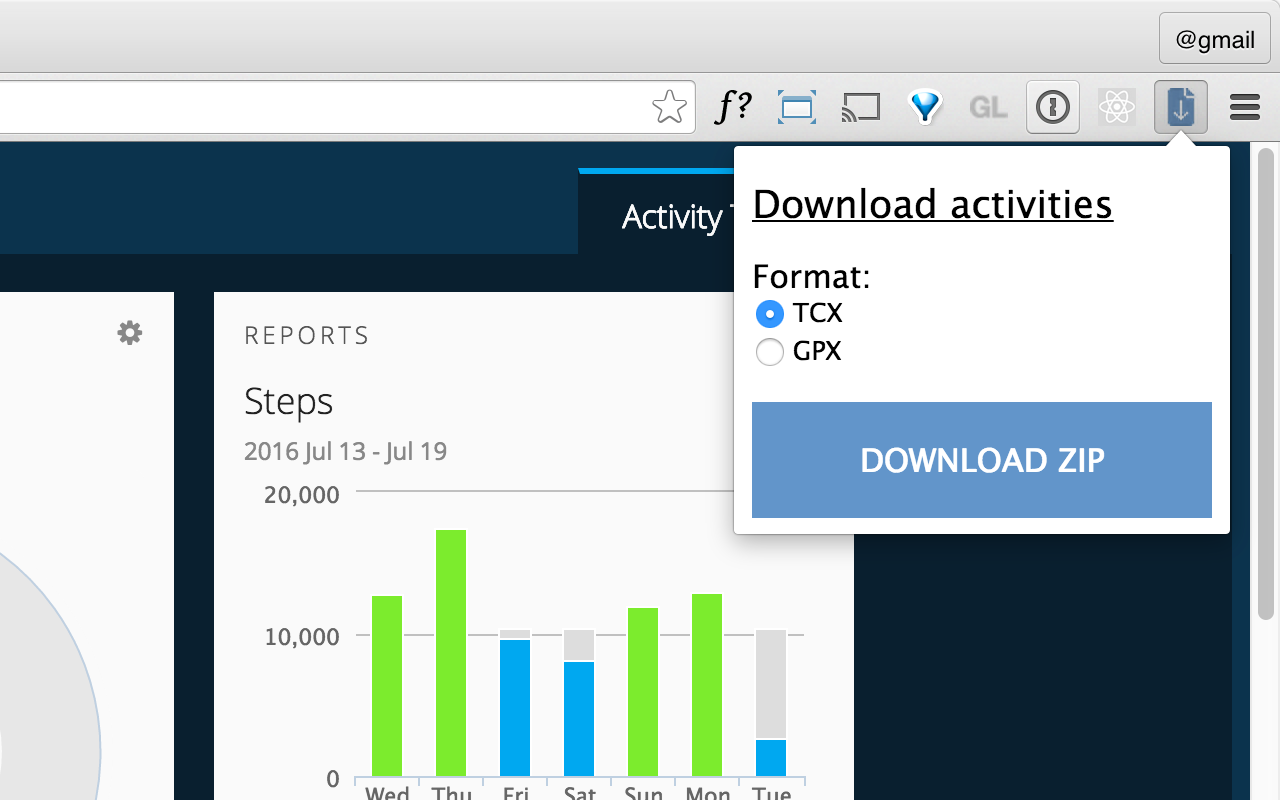 Garmin activity downloader截图2