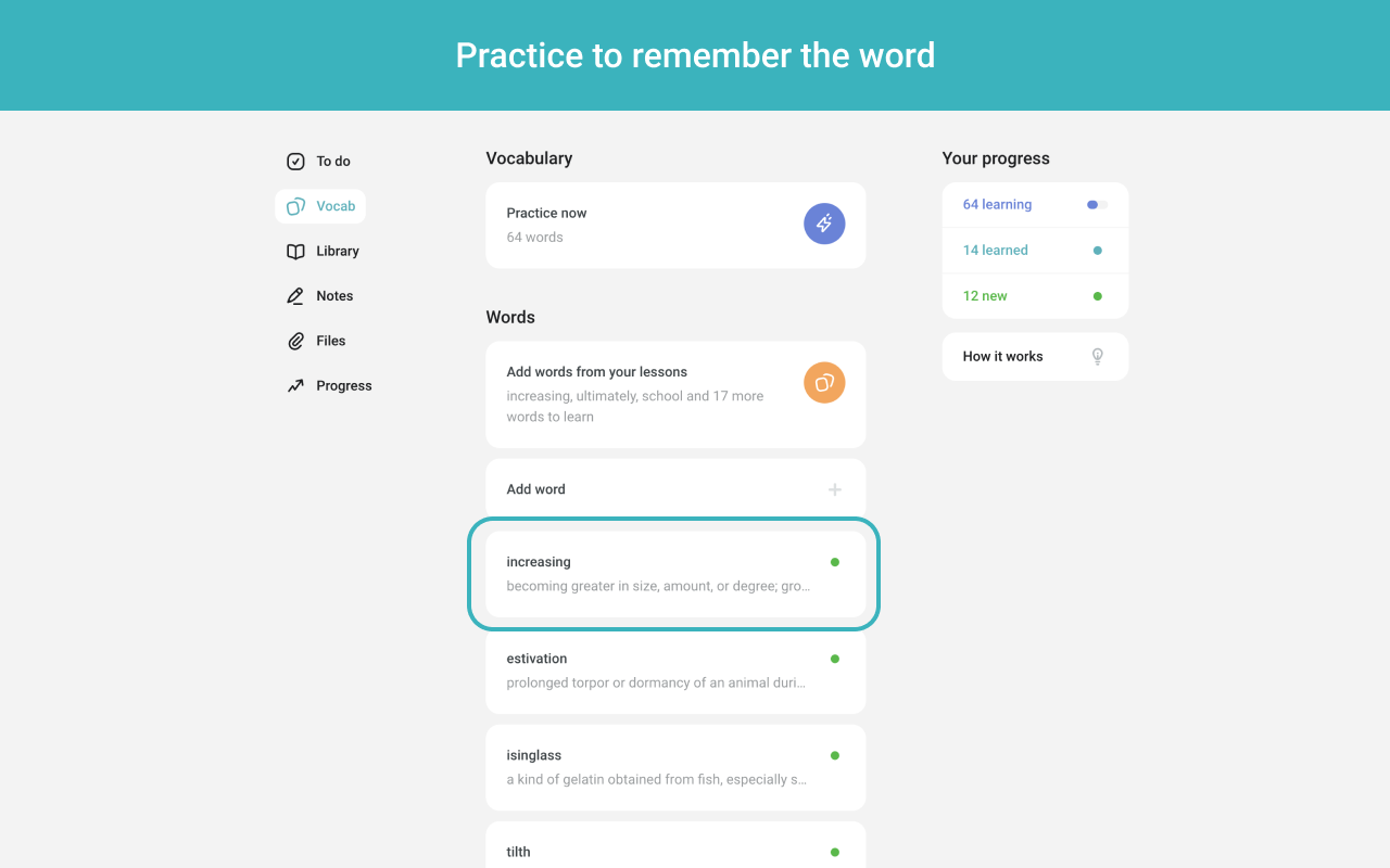 Vocab by Preply截图2