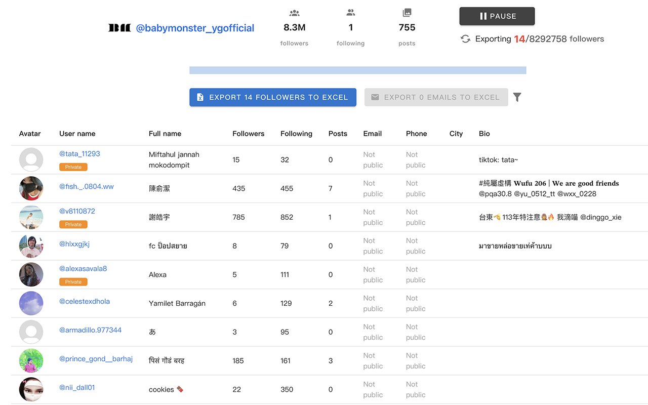 IGFET - IG Follower Export Tool截图2
