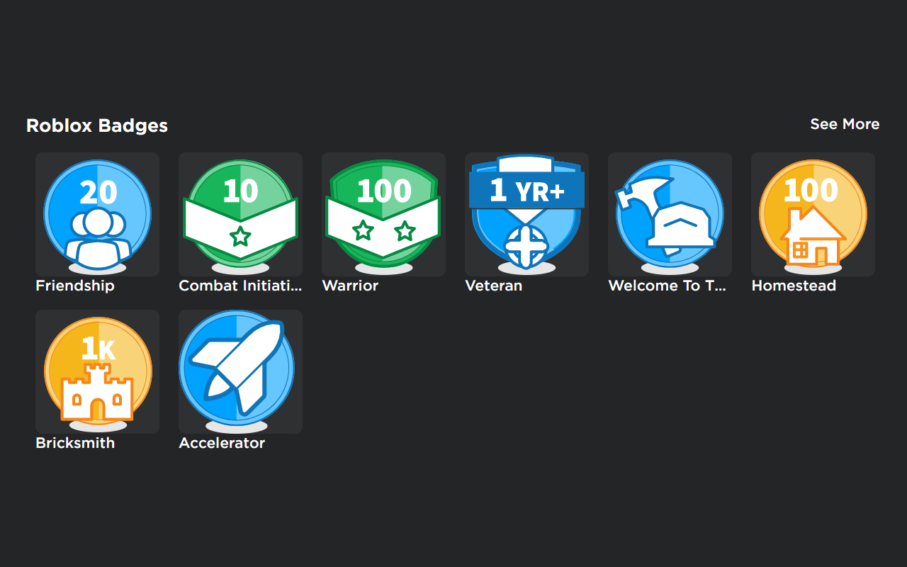 Better Roblox Badges Extension截图1
