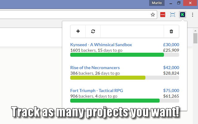 Kickstarter Tracker截图3
